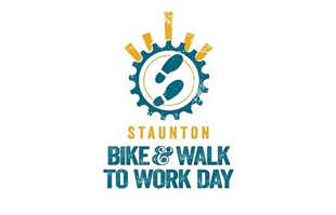 Bike and walk to work day logo
