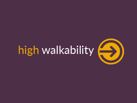 high walkability score of 90