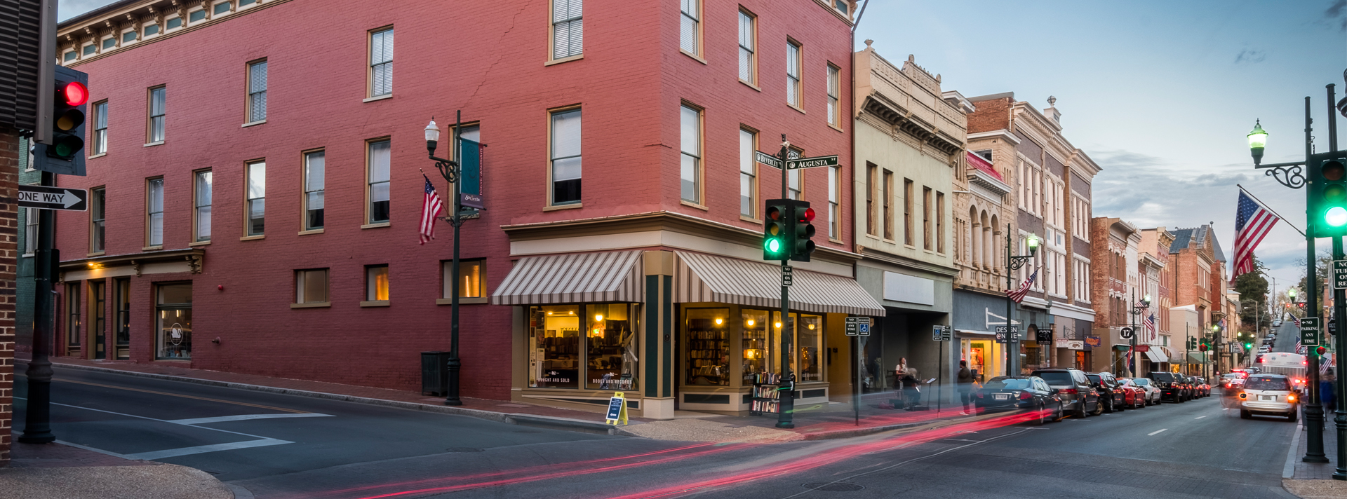 downtown Staunton cityscape