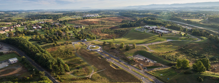 staunton crossing aerial view