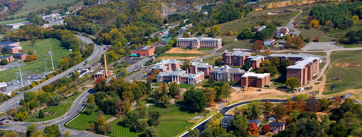 aerial view of the villages
