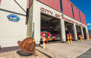 photo of the front of the fire and rescue building