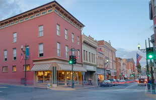 a busy downtown Staunton street