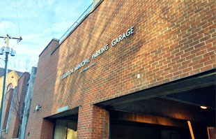 a view of the front of the johnson street garage