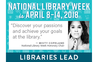 national library week, libraries lead, misty copeland, spokesperson