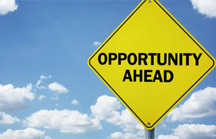 opportunity ahead sign