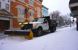 snow plow on west beverley street