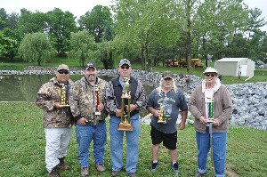 photo of winners at 2018 senior fishing derby