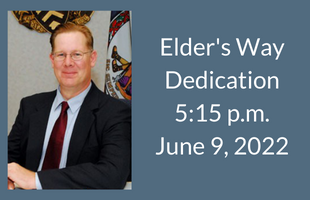 Dedication of Elder's Way to honor former councilmember Bruce Elder