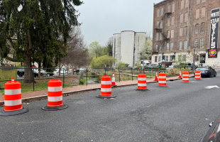 New Street Parking spaces blocked