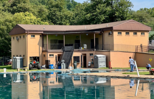 Pool House Construction Begins