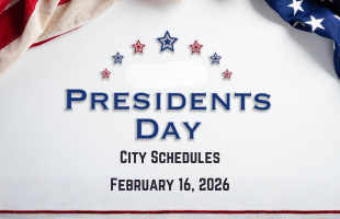 Presidents Day City Schedules